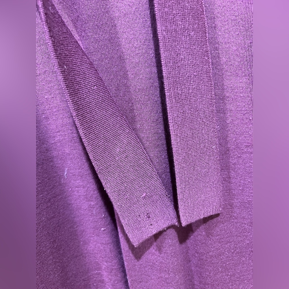 -SOLD- Missoni Purple Knit Tie-Neck Cardigan - Picture 5 of 6